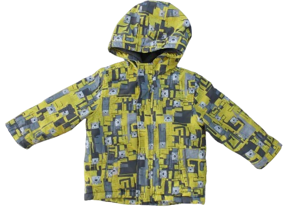 Žlutá zimní bunda medvěd vel. 98