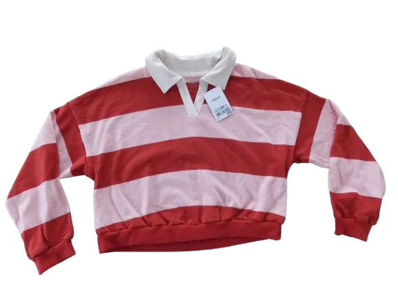 Dívčí crop top pruhy vel. 140