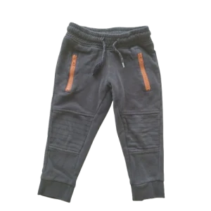 Chlapecké tepláky modré oranžový zip vel. 86