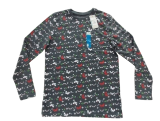 Tričko dl. rukáv vánoční motiv vel. 158